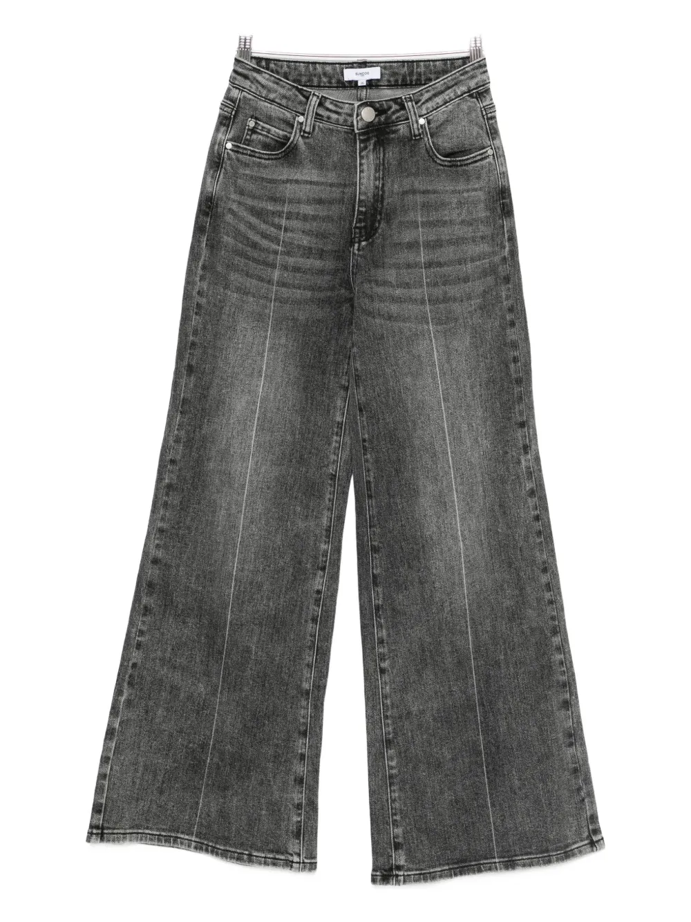 Suncoo Panelled Trousers In Gray