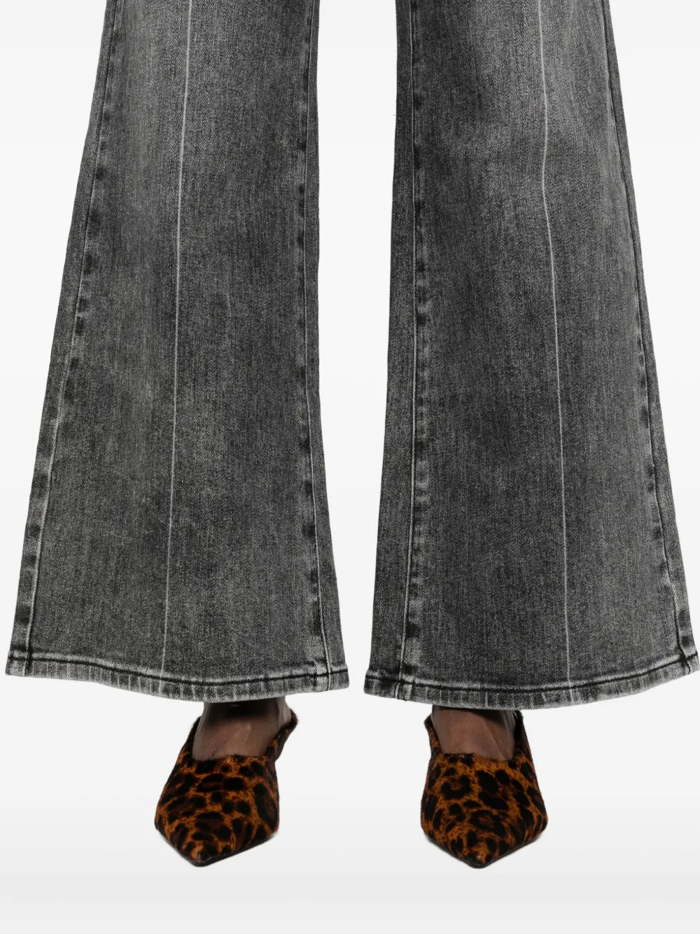 Suncoo Panelled Trousers In Gray