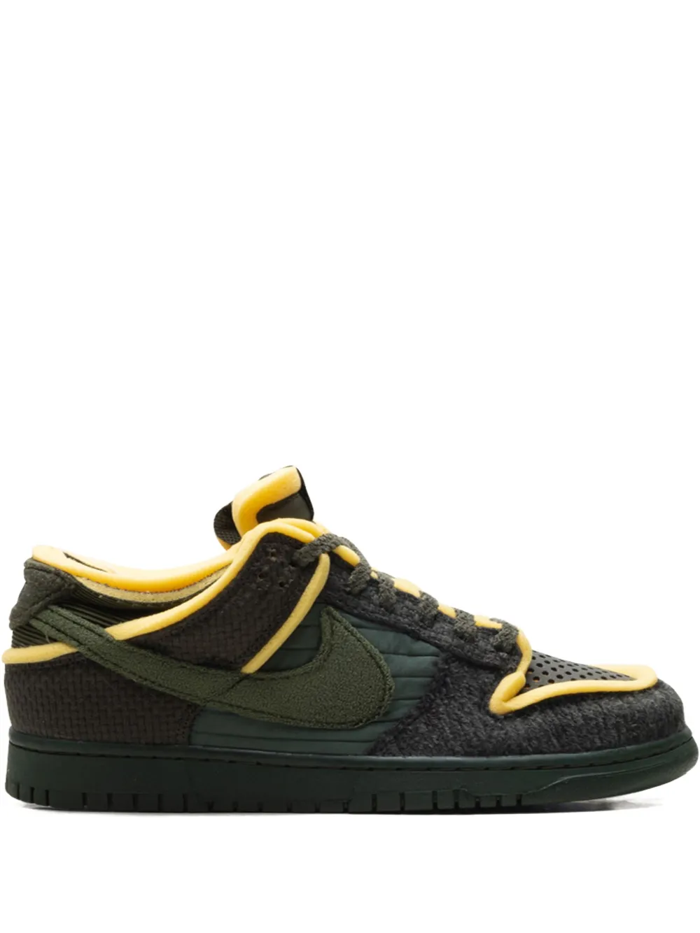 Nike Dunk Low sneakers met textuur Groen