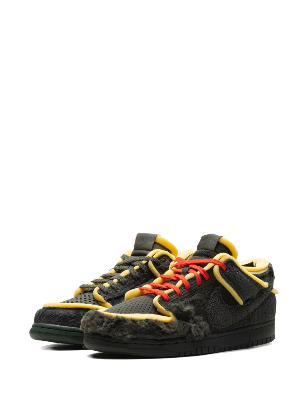 Nike Dunk Low sneakers met textuur Groen