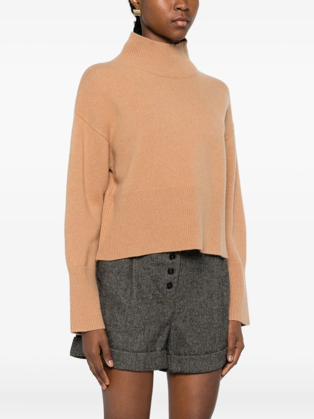 Suncoo Fine-knit Jumper In Brown