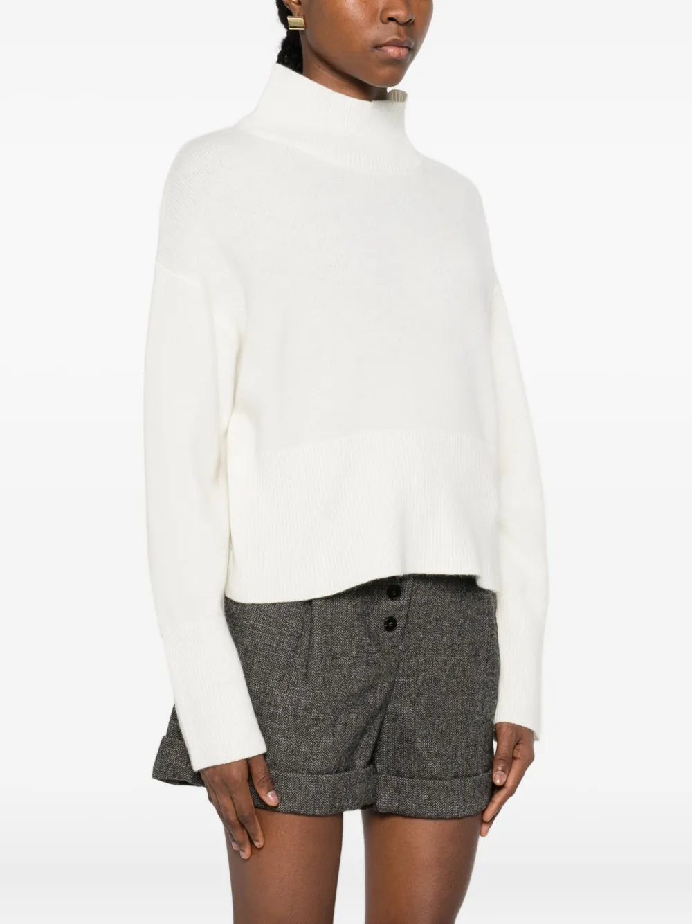 suncoo Trui met hoge hals Wit