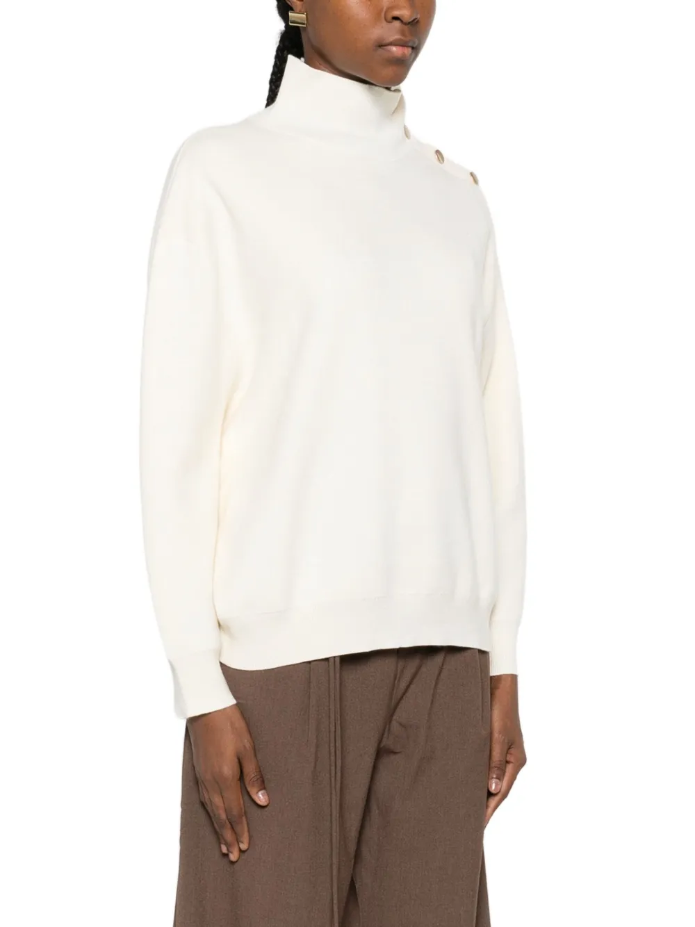 suncoo Katoenen trui Beige