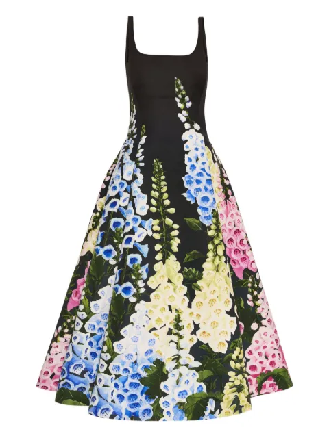 Oscar de la Renta Foxglove midi dress