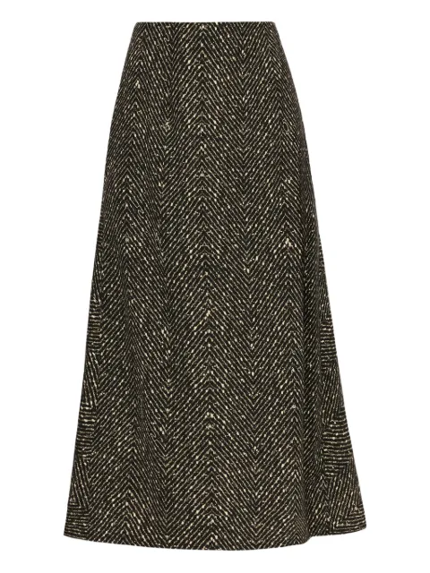 Oscar de la Renta — wool midi skirt
