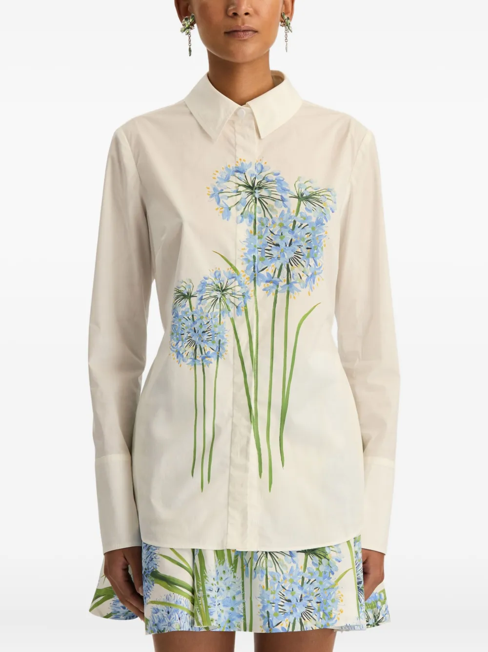 Oscar de la Renta Allium blouse Wit