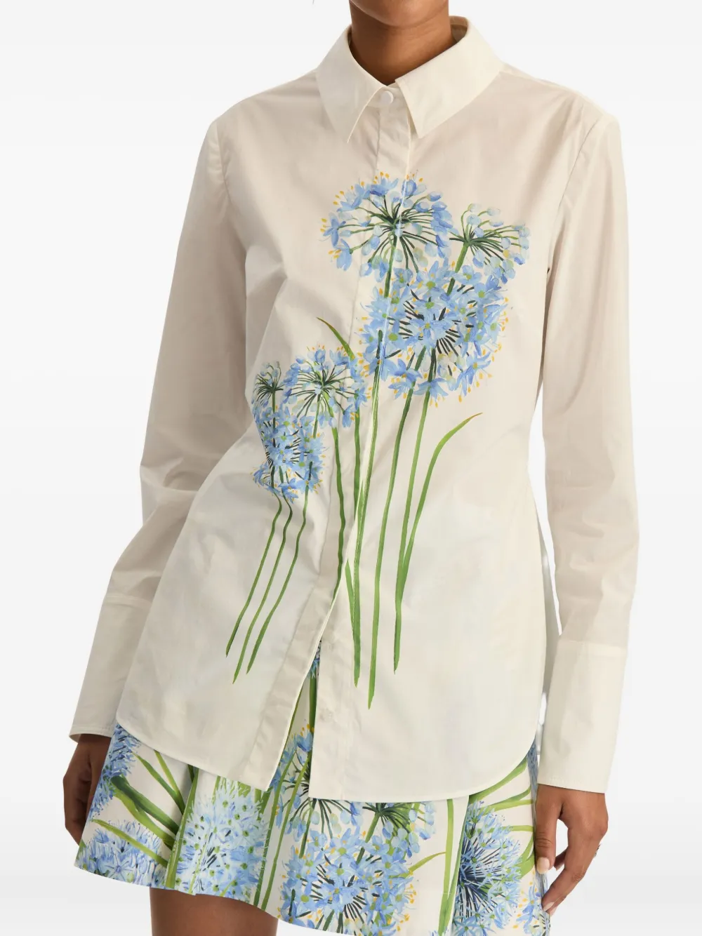 Oscar de la Renta Allium blouse Wit
