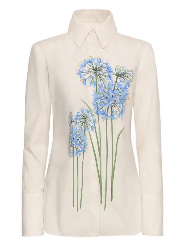 Oscar de la Renta Allium Shirt in White