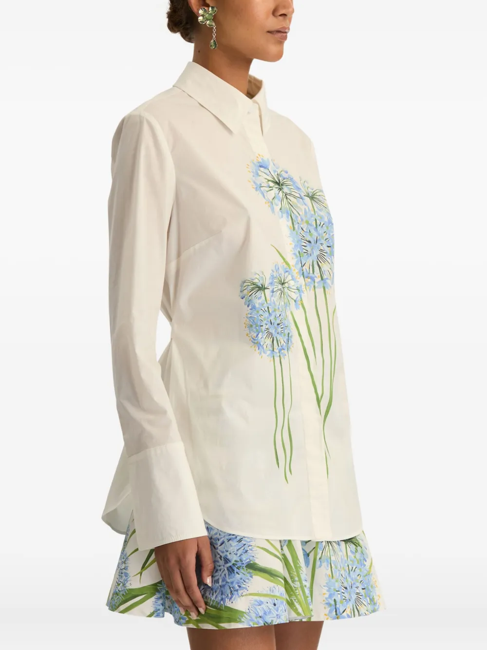 Oscar de la Renta Allium blouse Wit