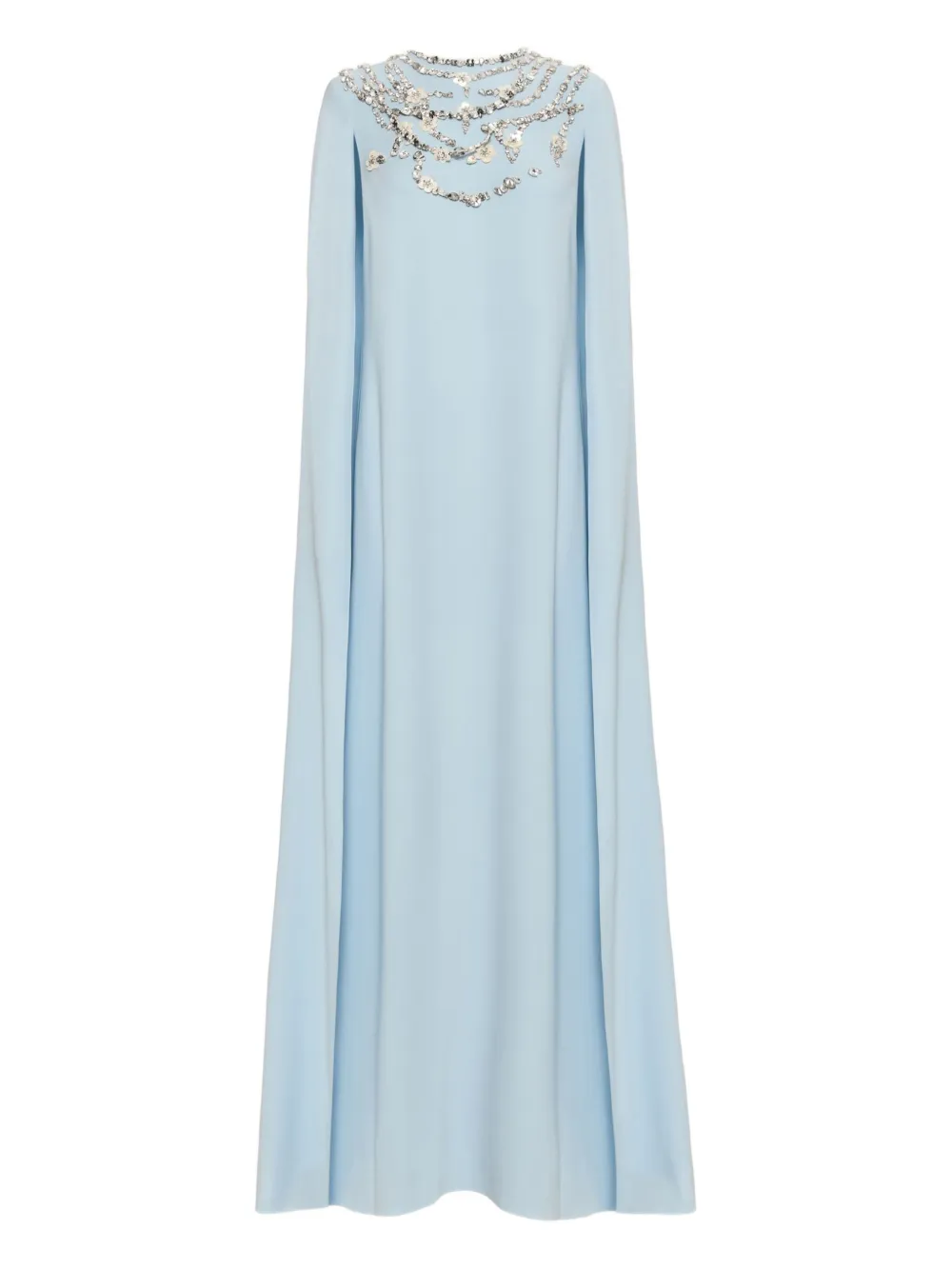 Oscar de la Renta ビジュートリム ドレス - ブルー