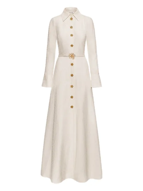 Oscar de la Renta long-sleeve maxi dress