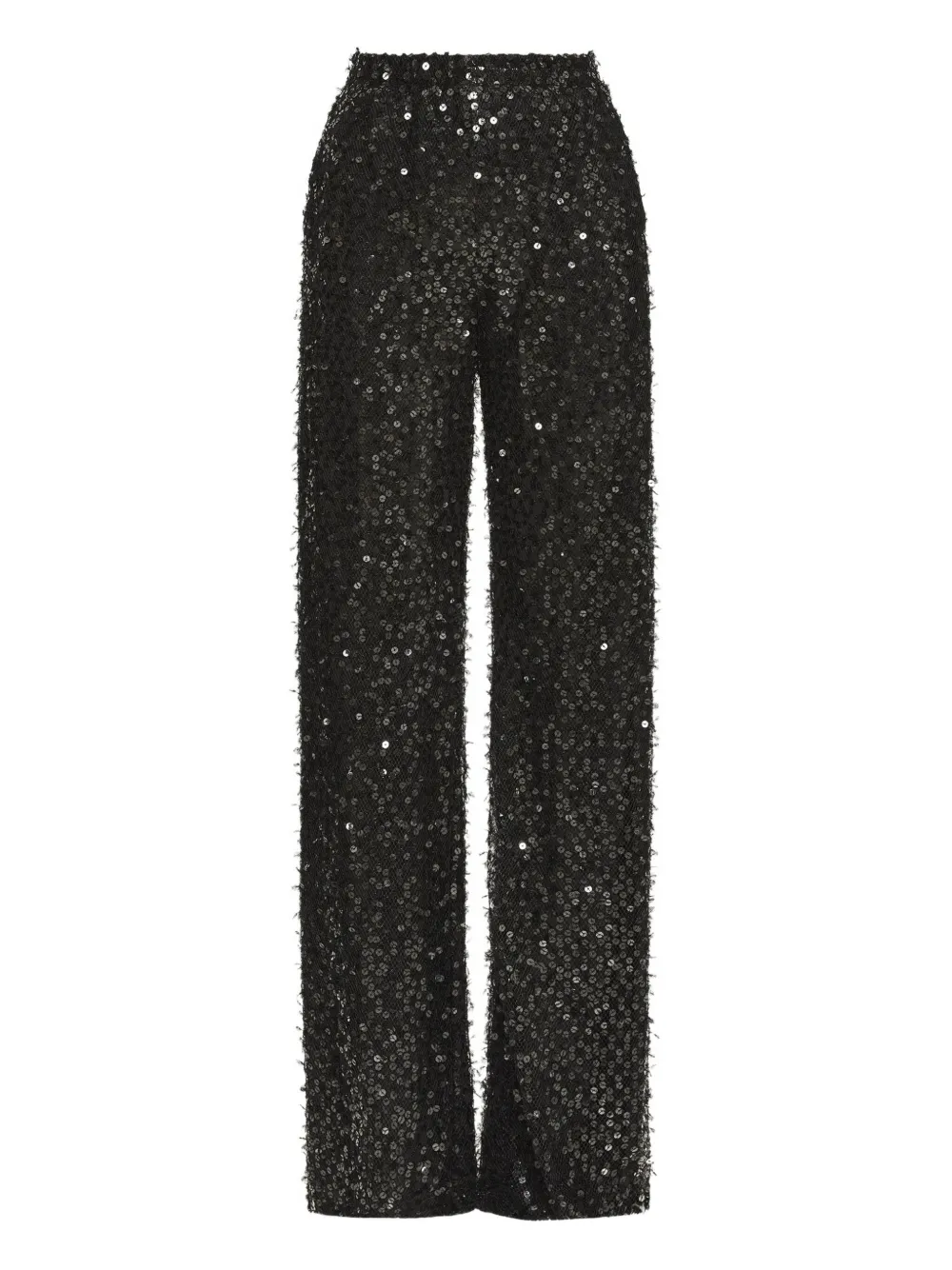 Oscar De La Renta Floating Sequin Pant In Black