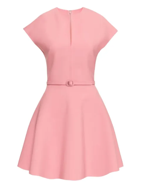 Oscar de la Renta vestido corto con abertura en el cuello