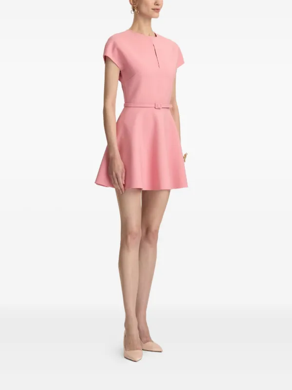 petite pink satin split mini dress light pink satin mini dress Luxe Pale Pink Satin Dress