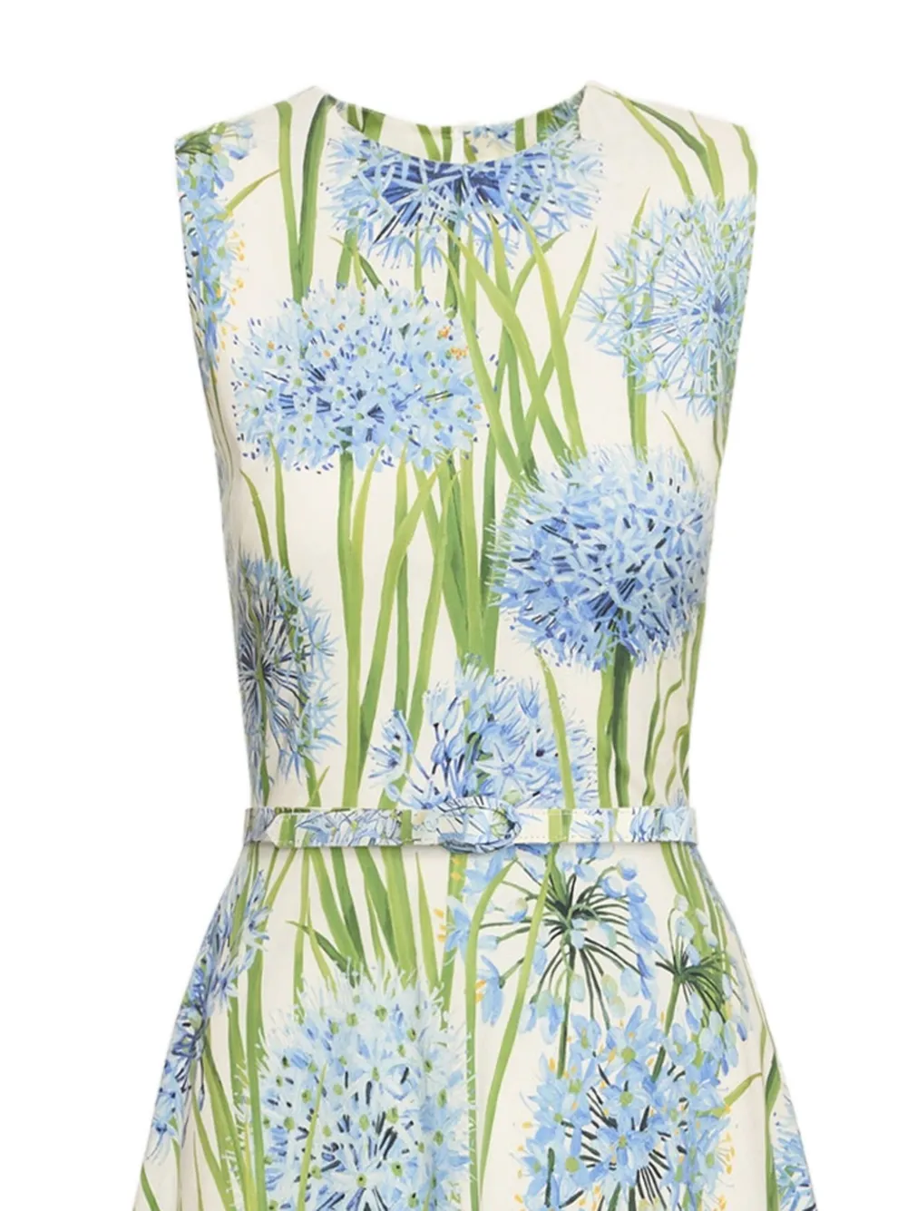 Oscar de la Renta Allium popeline jurk - Groen