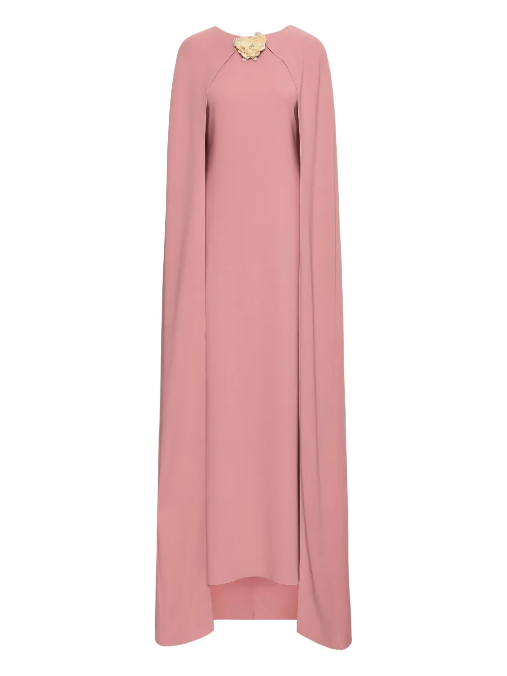 Oscar de la Renta Abito lungo girocollo - Rosa