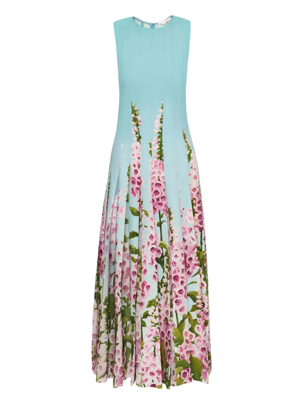 Oscar de la Renta Foxglove シフォンドレス - ブルー Oscar de la Renta Foxglove シフォンドレス - ブルー