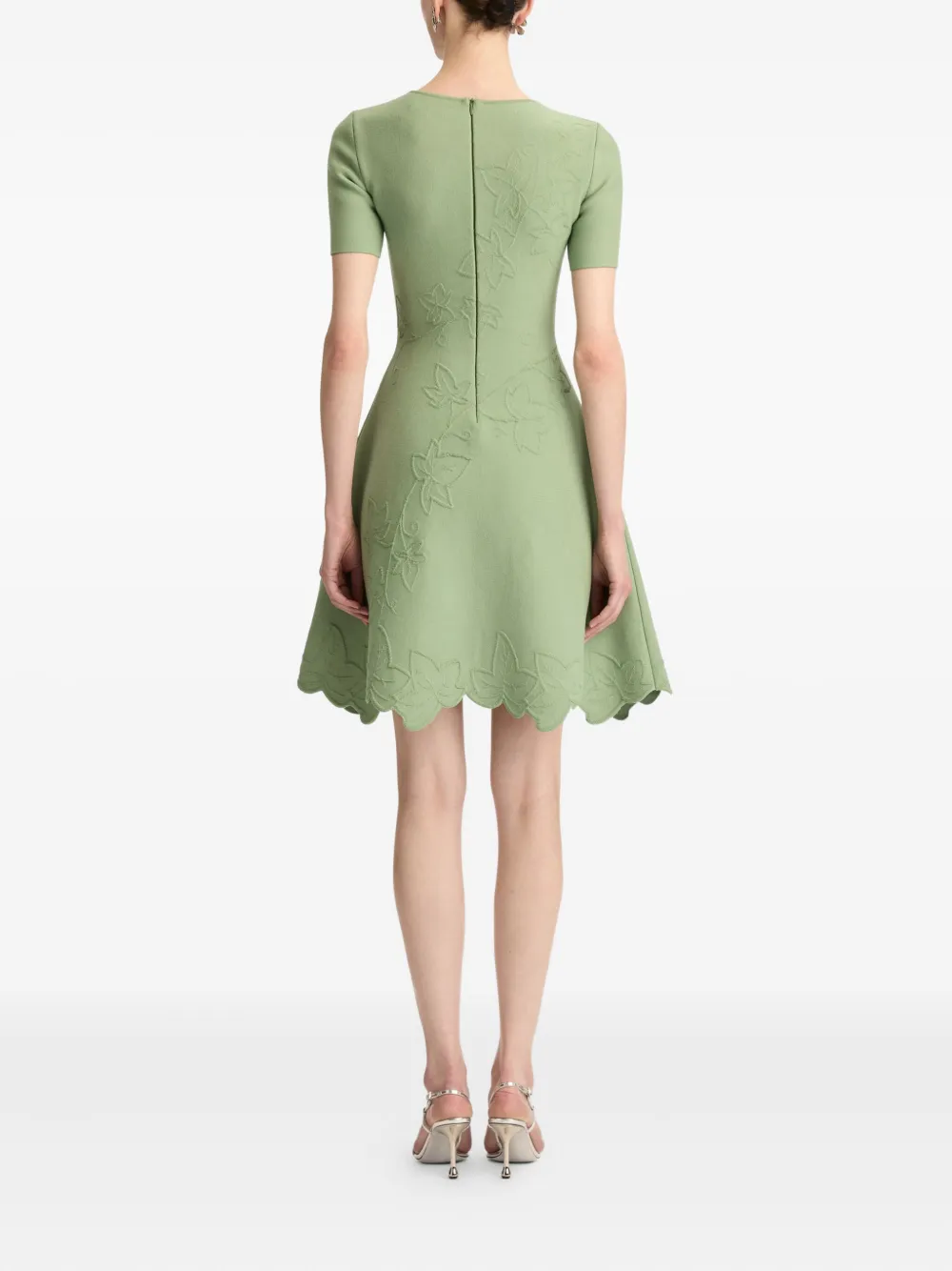 Oscar De La Renta Ivy Cut-out Dress In Green