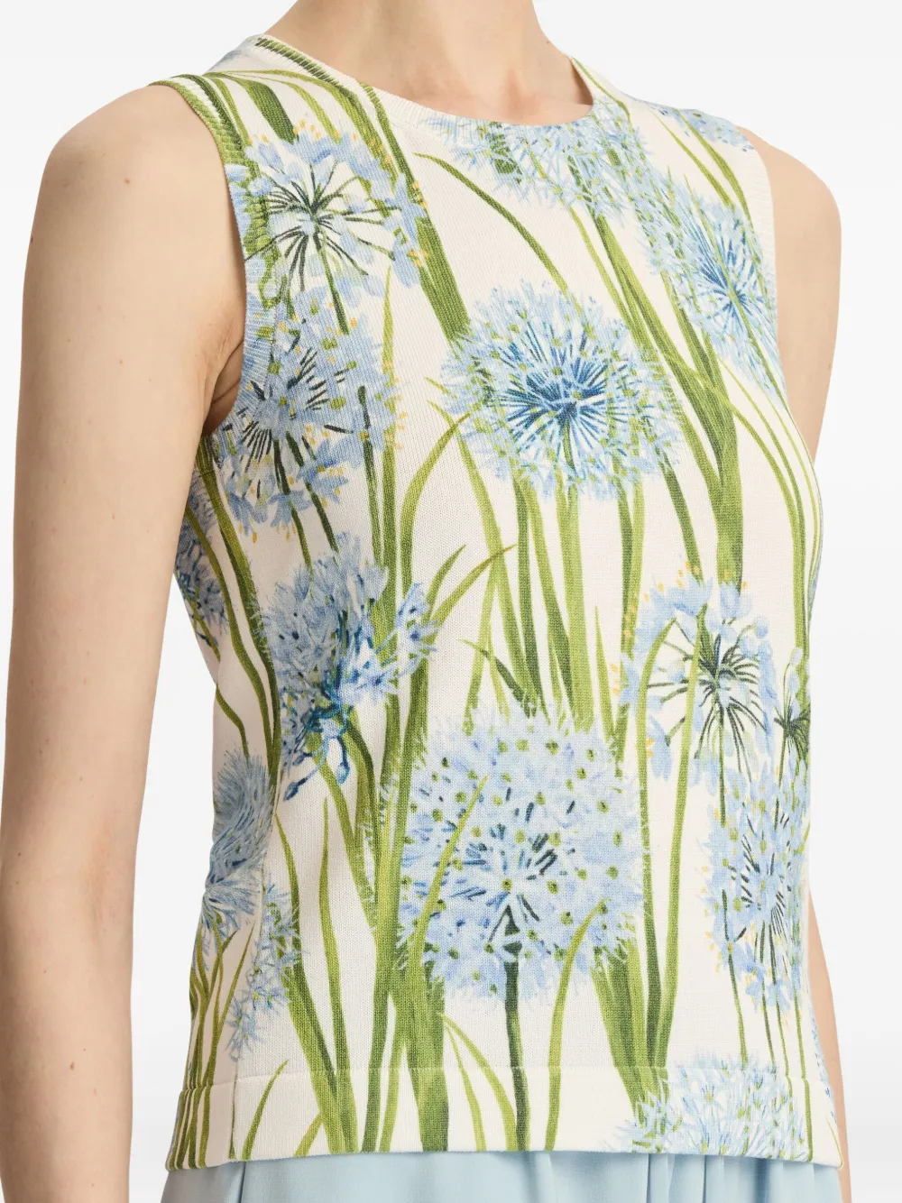 Oscar de la Renta Top met ronde hals Wit