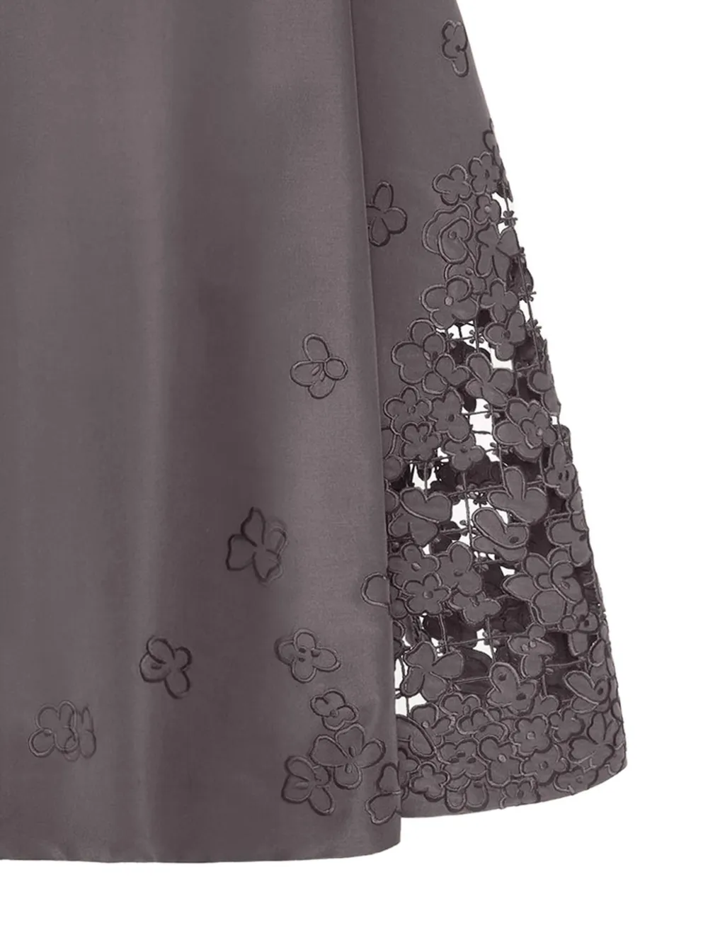 Oscar de la Renta Jurk met bloemenprint Grijs