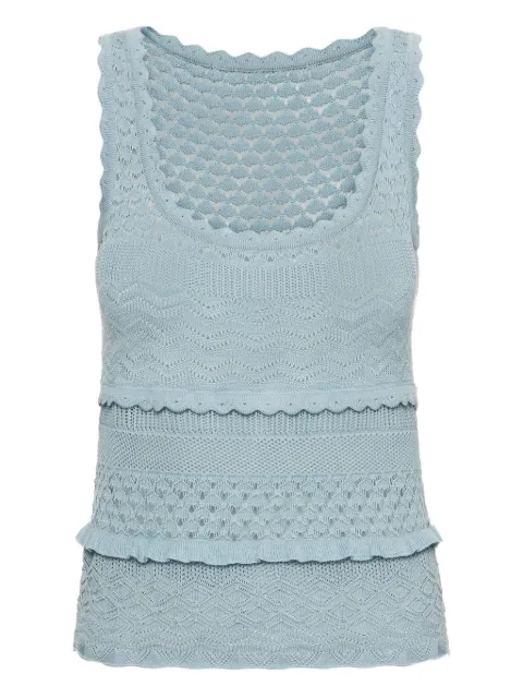 Oscar de la Renta スカラップ トップ