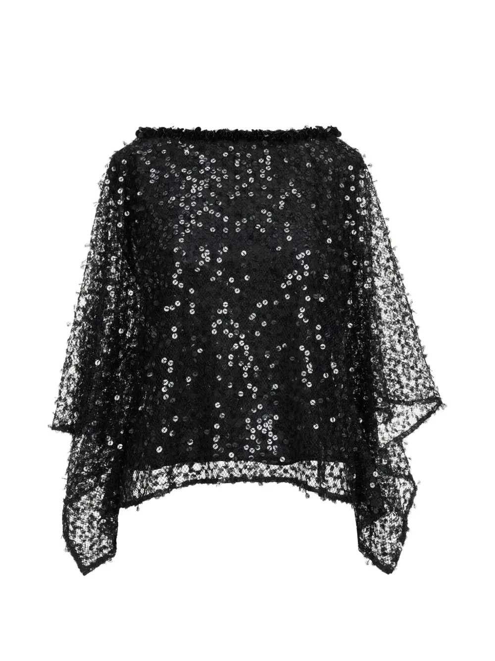 Oscar de la Renta floating sequin blouse - Nero