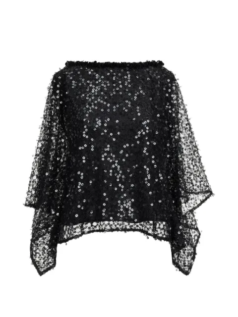 Oscar de la Renta floating sequin blouse