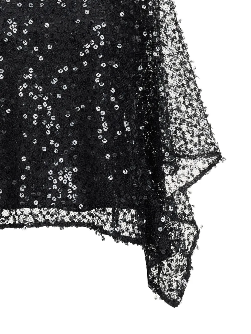  Oscar De La Renta Floating Sequin Blouse - Black 