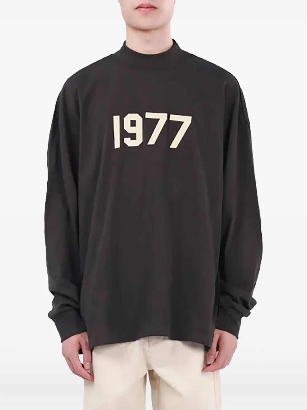 FEAR OF GOD ESSENTIALS 1977 T-shirt met lange mouwen - Zwart