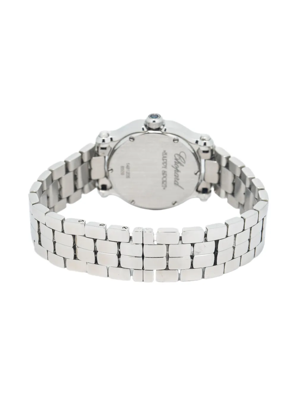 Pre-owned Chopard Happy Sport 30mm In White