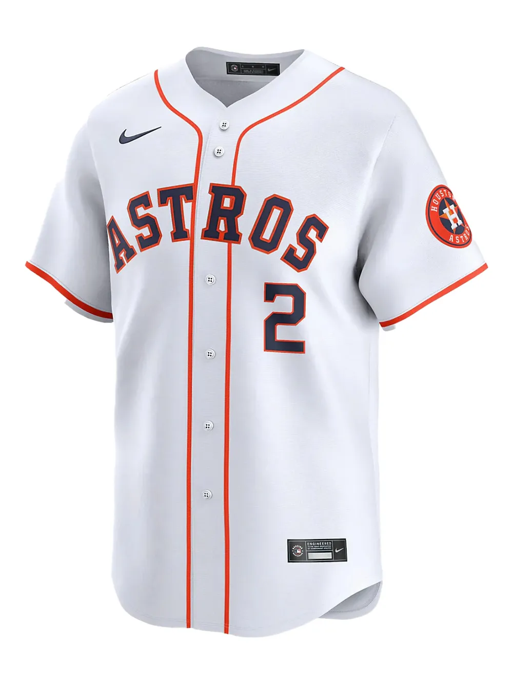 Nike Mlb 'bregman' Astros Home Limited Player Shirt In White