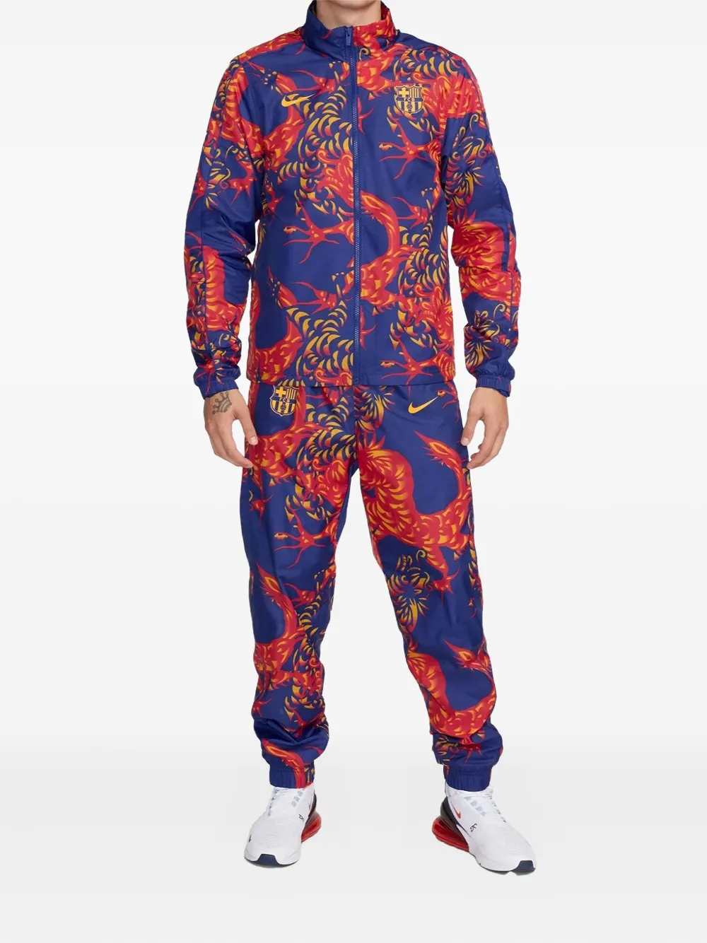 Nike x F.C. Gewebter Barcelona Jogginganzug - Blau