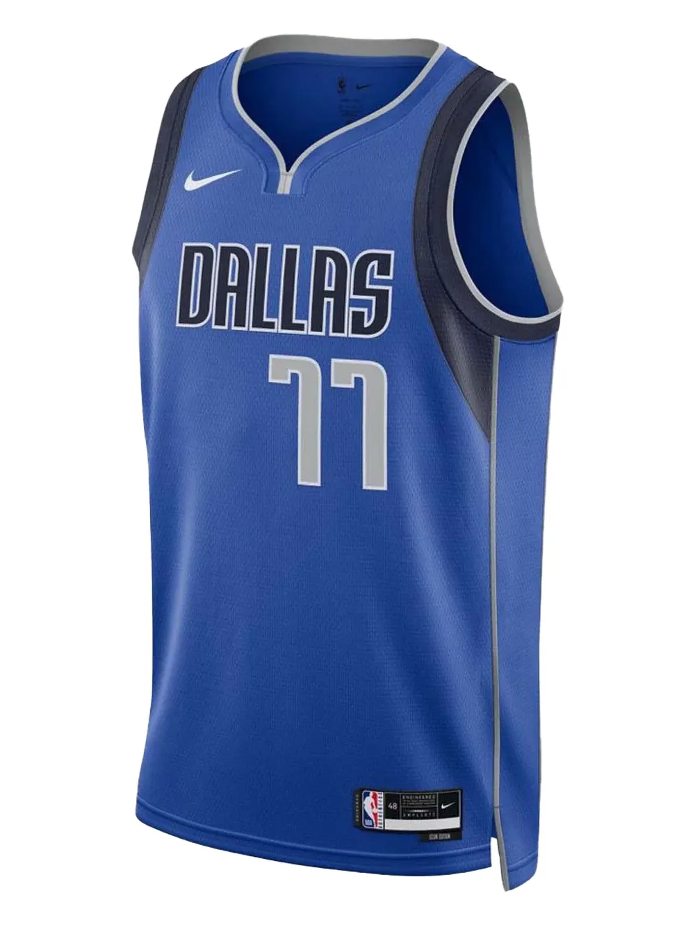 Nike Nba Mavericks 'doncic 77' 22/23 Icon Edition Swingman Jersey Tank Top In Blue