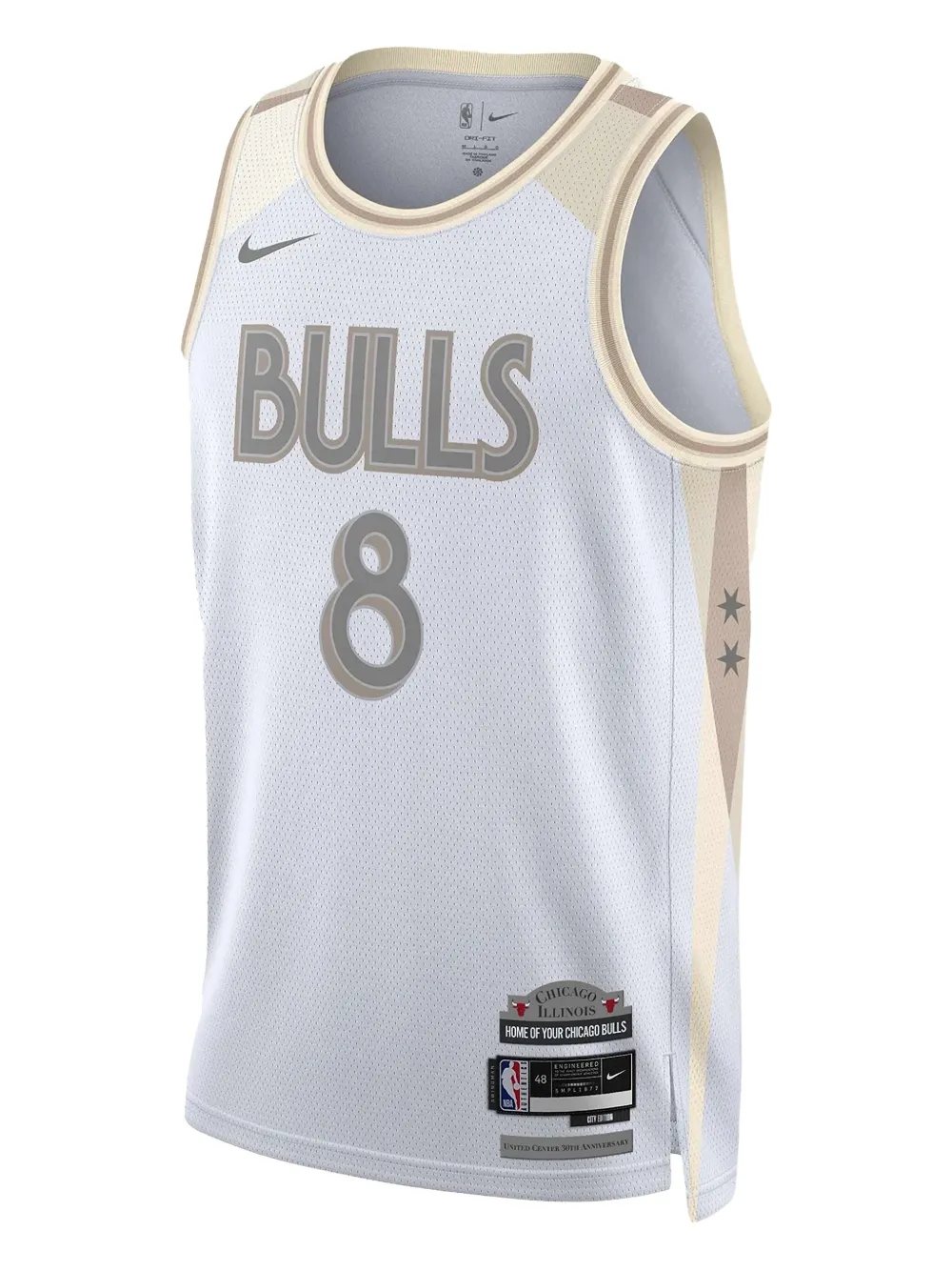 Nike NBA Chicago Bulls City Edition Swingman jersey | White | Image 1