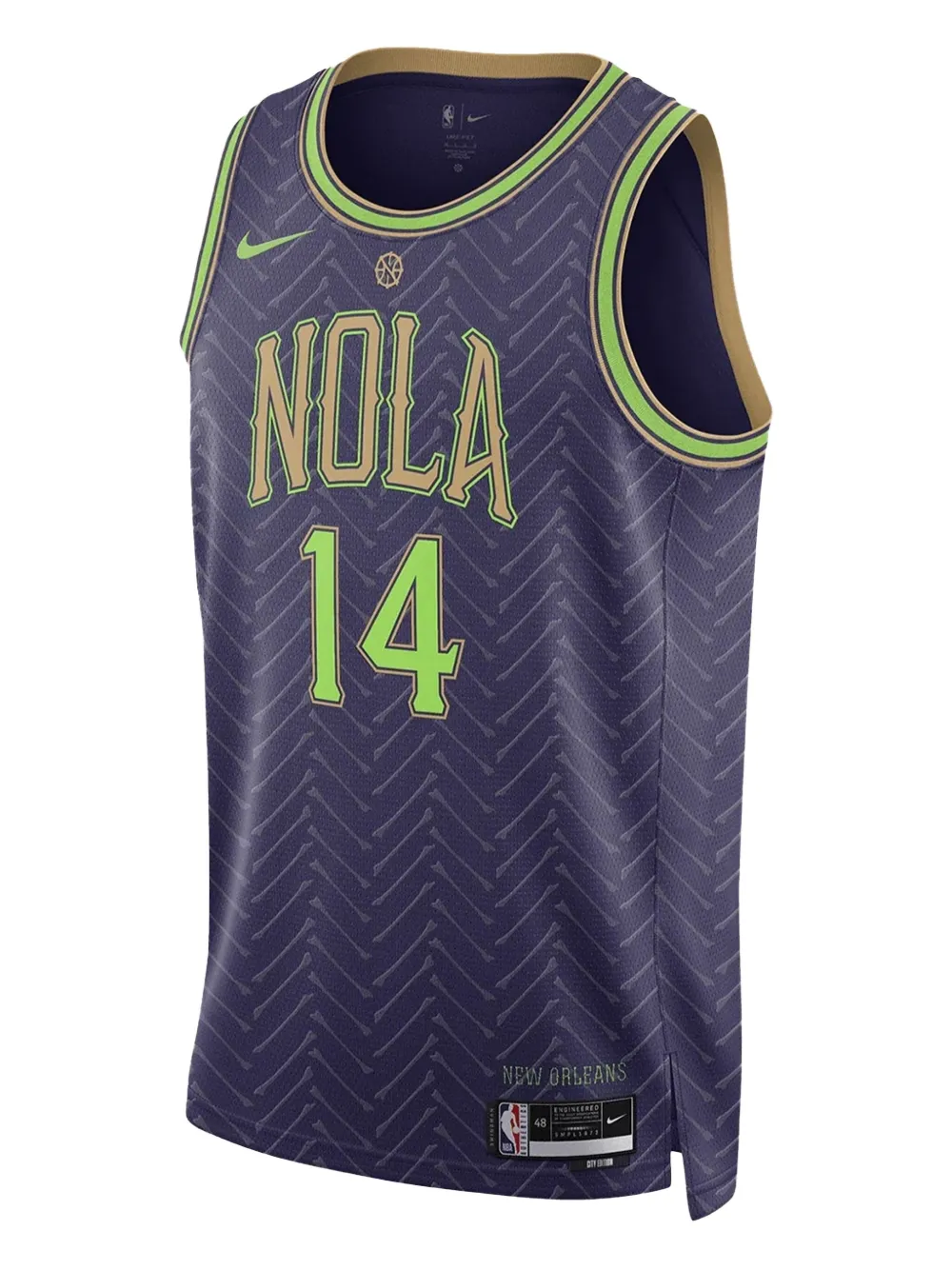 Nike  NBA New Orleans Pelicans 24/25 City Edition '14 Ingram Swingman jersey | Purple | Image 1