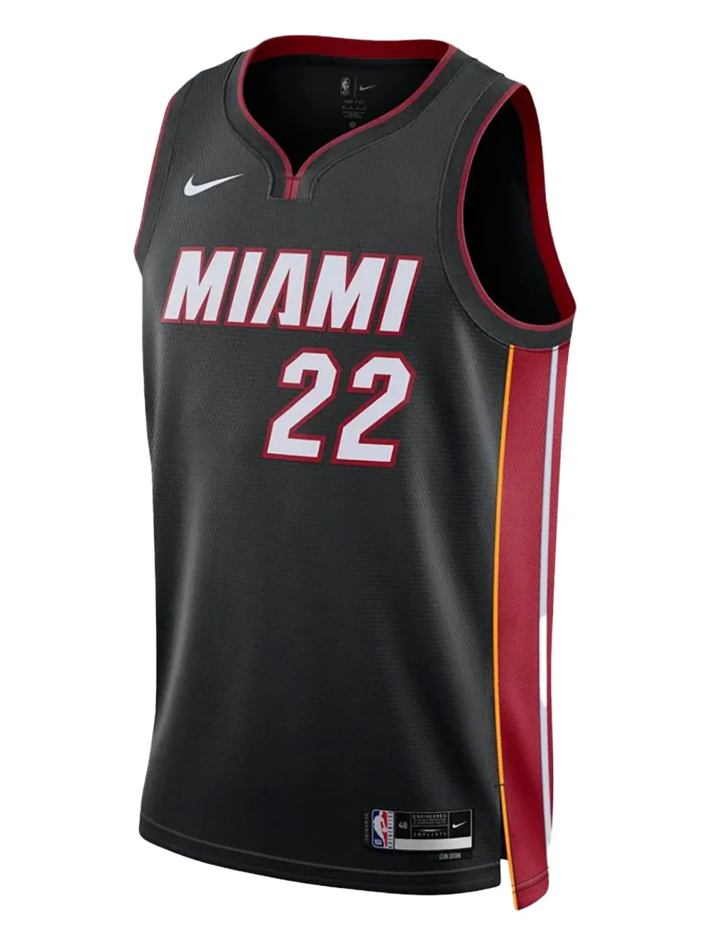 Nike NBA Miami Heat Jimmy Butler Icon Edition 2022/23 Swingman Jersey tank top | Black | Image 1
