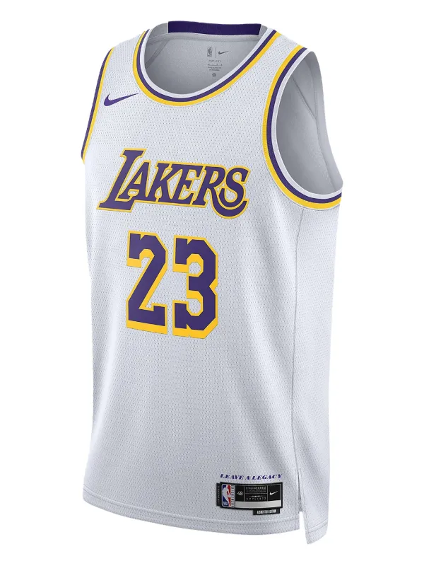 Nike Camiseta LeBron James Los Angeles Lakers 2022/23 Association Edition  Blanco FARFETCH CO