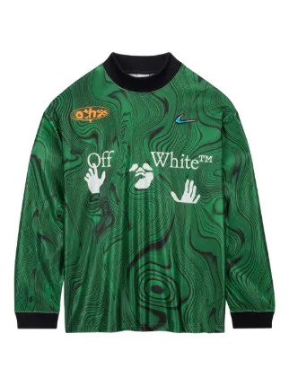 Nike x Off-White all-over Printed Jersey | Green | FARFETCH HK