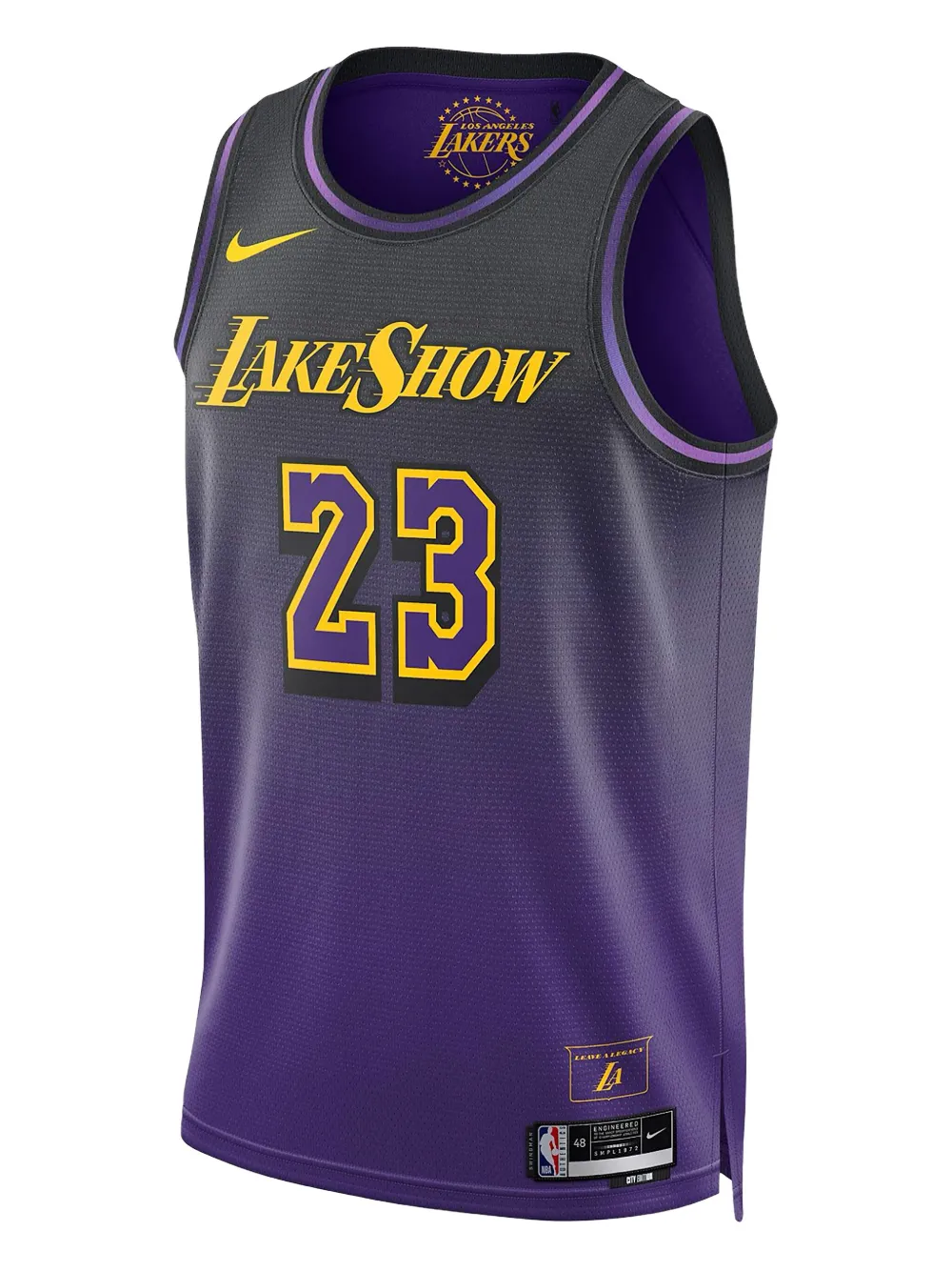 Nike NBA Lebron James Los Angeles Lakers 2024/25 City Edition Swingman jersey | Purple | Image 1