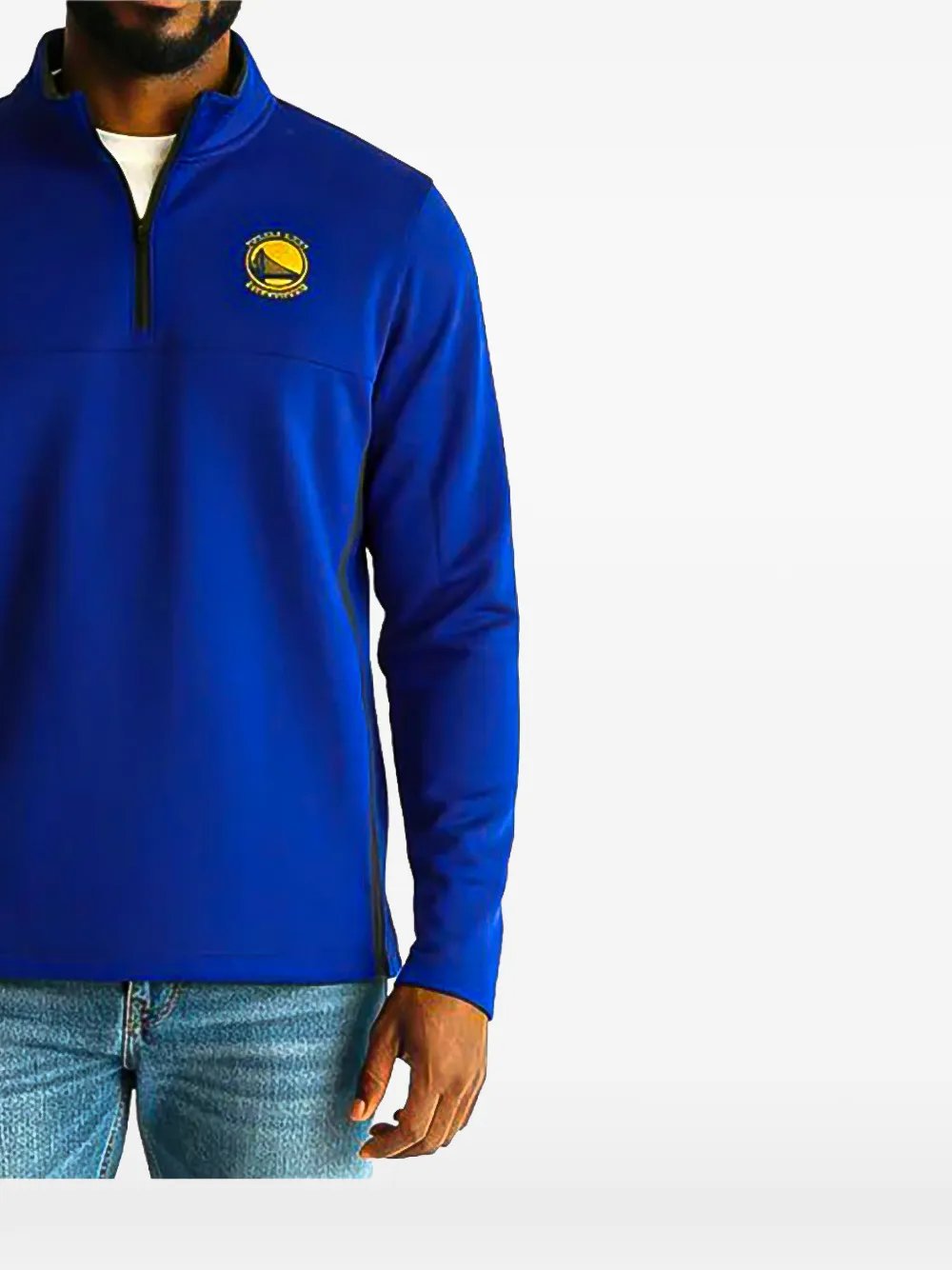 Nike NBA Golden State Warriors Therma-Fit half-zip sweater - Blu