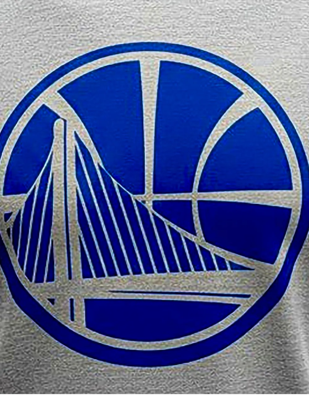 Nike NBA GSW Triblend SS T-shirt Grijs