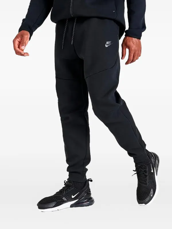 black nike fleece tech joggers