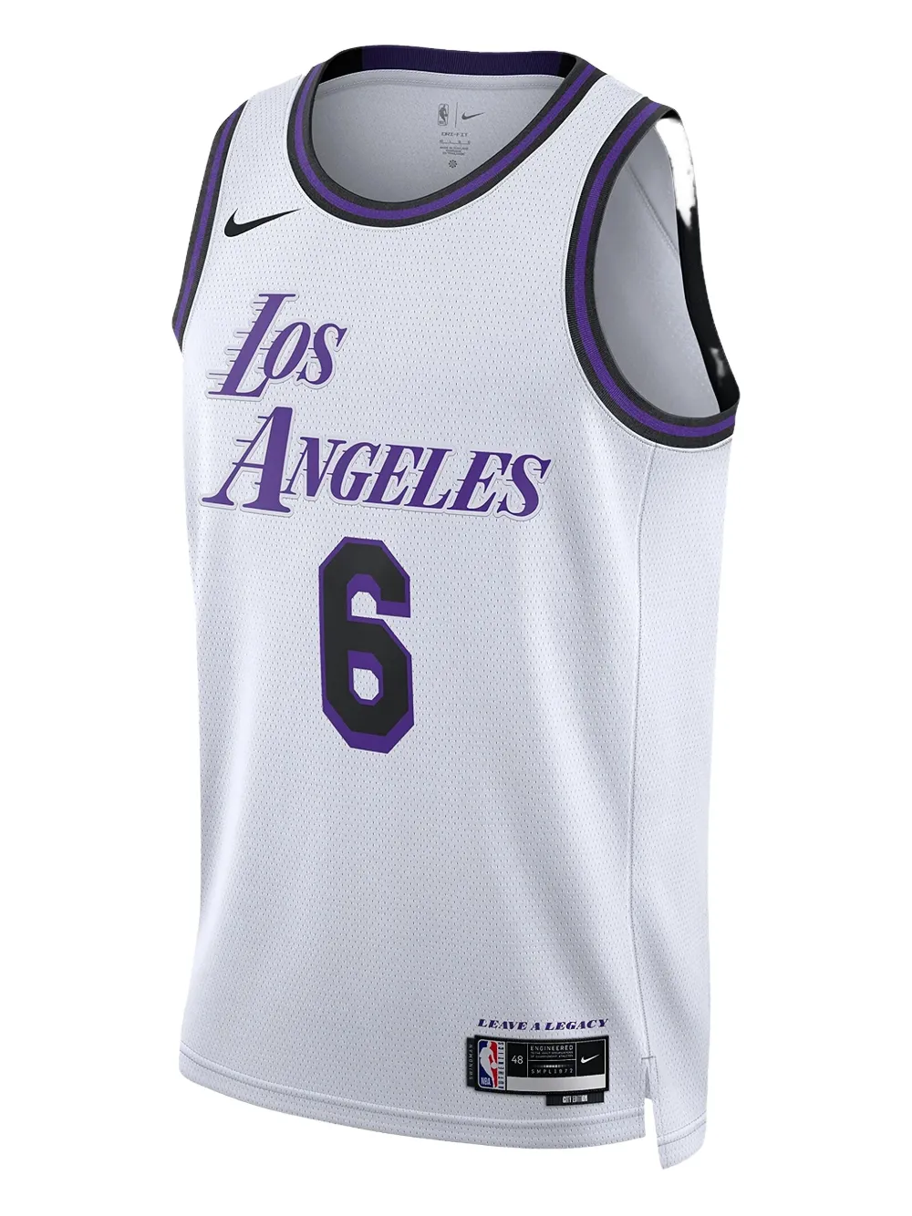 Nike Lebron James Los Angeles Lakers City Edition Tank Top In White