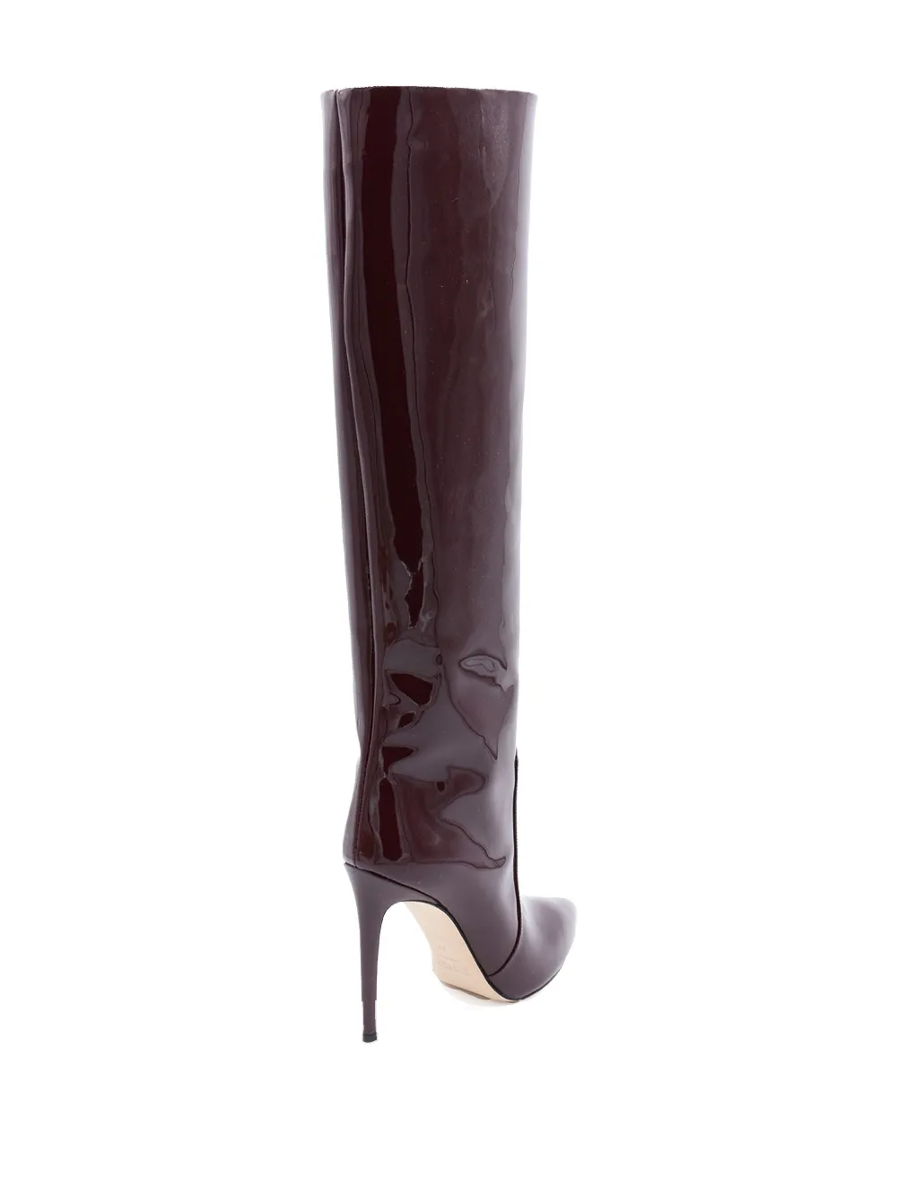 Paris Texas Stiletto Patent Leather Knee-high Boots In Burgundy