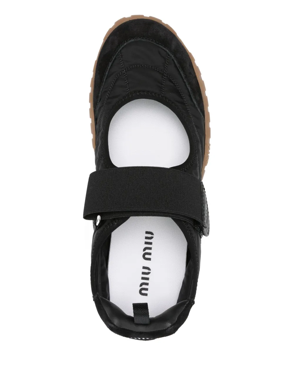 Miu Tyre ballerina's Zwart
