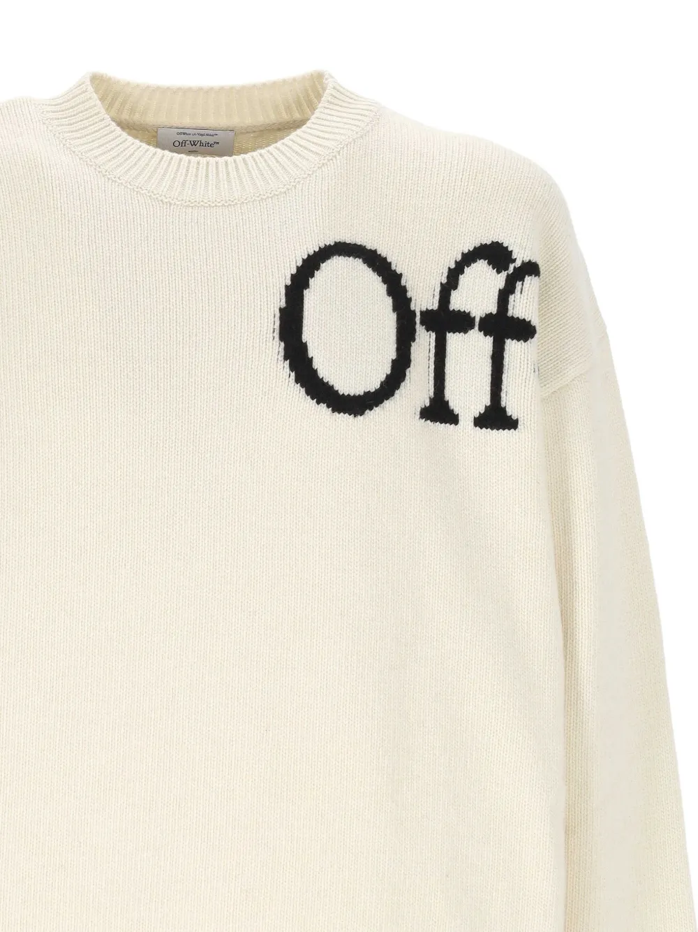 Off-White Trui met logodetail Beige