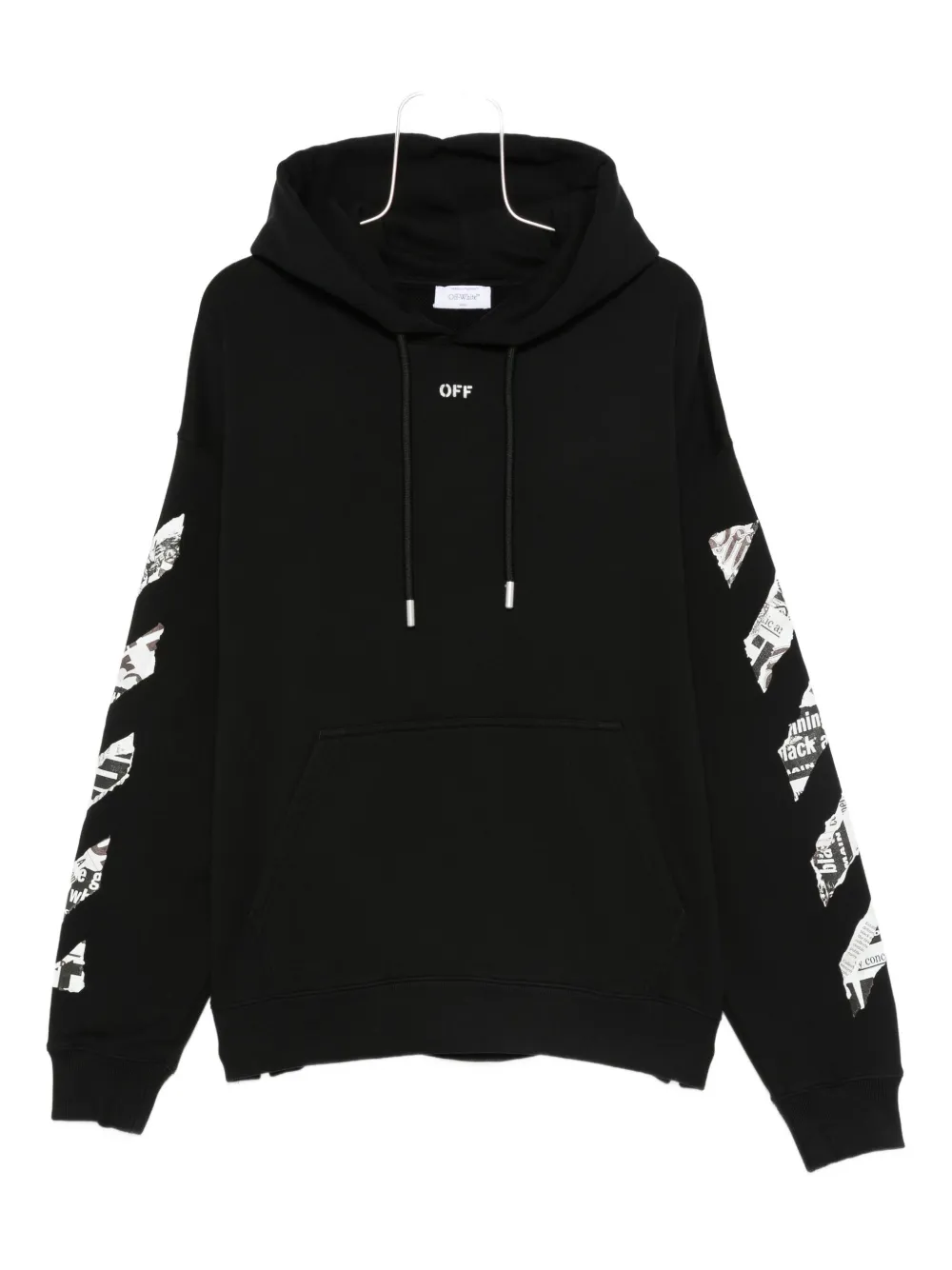 Off-white Arrows-motif Hoodie In Black