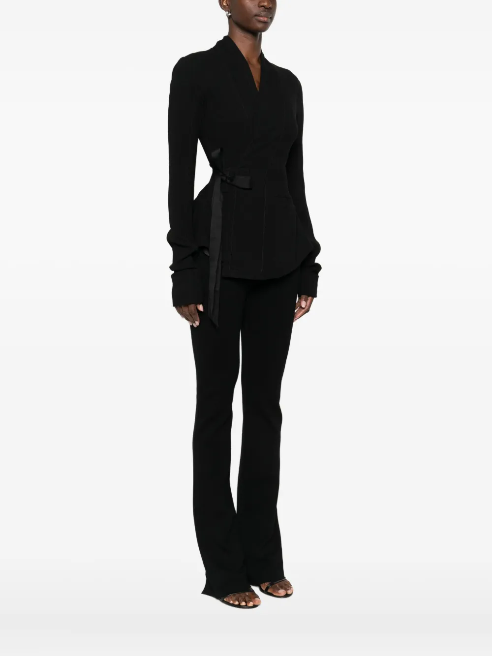 Rick Owens Wool Jacket In Black