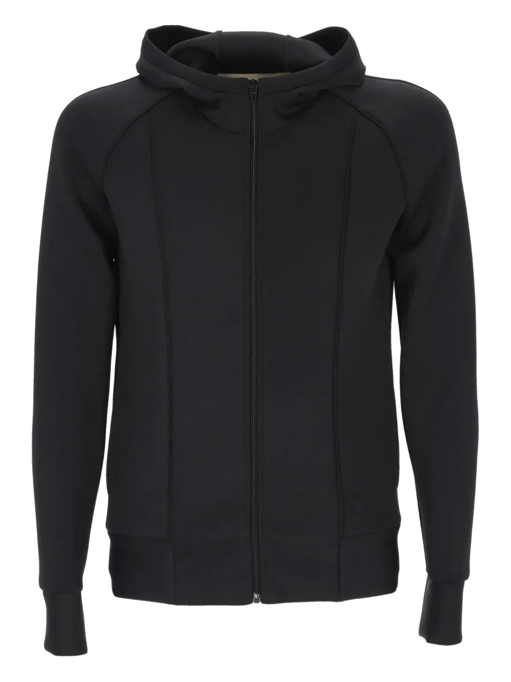 Valentino Zip-up Hoodie In Black