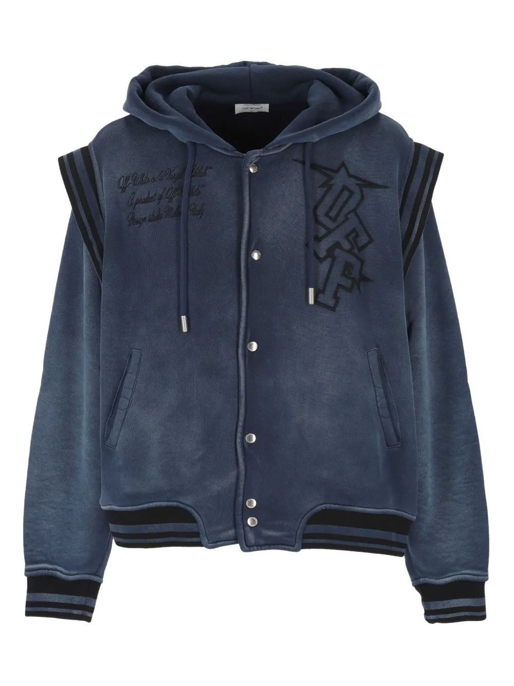 Off-White ロゴ パーカー - ブルー Off-White ロゴ パーカー - ブルー